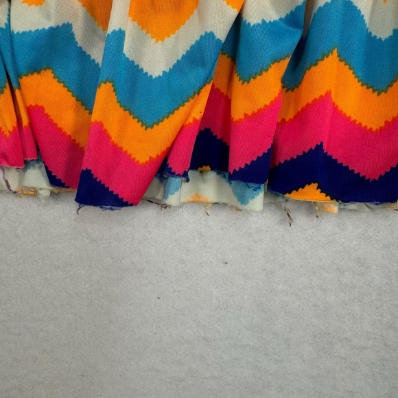 India Boutique Strapless Stretch Maxi Dress Womens One Sz Multicolored Tie Waist - Picture 10 of 10